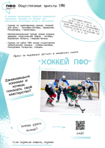 На изображении представлены общественные проекты ПФО, связанные с хоккеем.